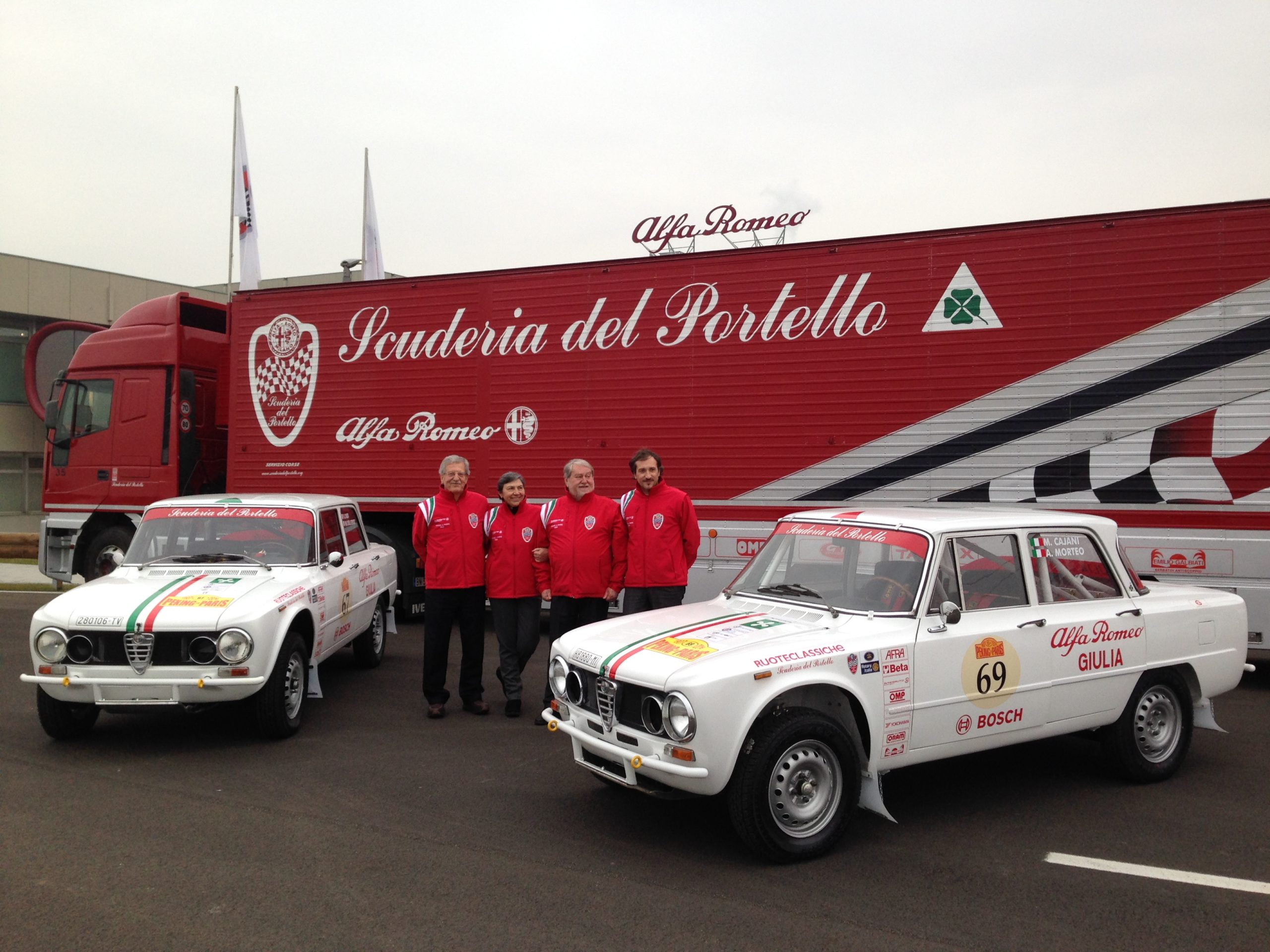 GIULIA 1300 TI CON MOTORE 1600 ELABORATA PER LA “PECHINO-PARIGI 2016”