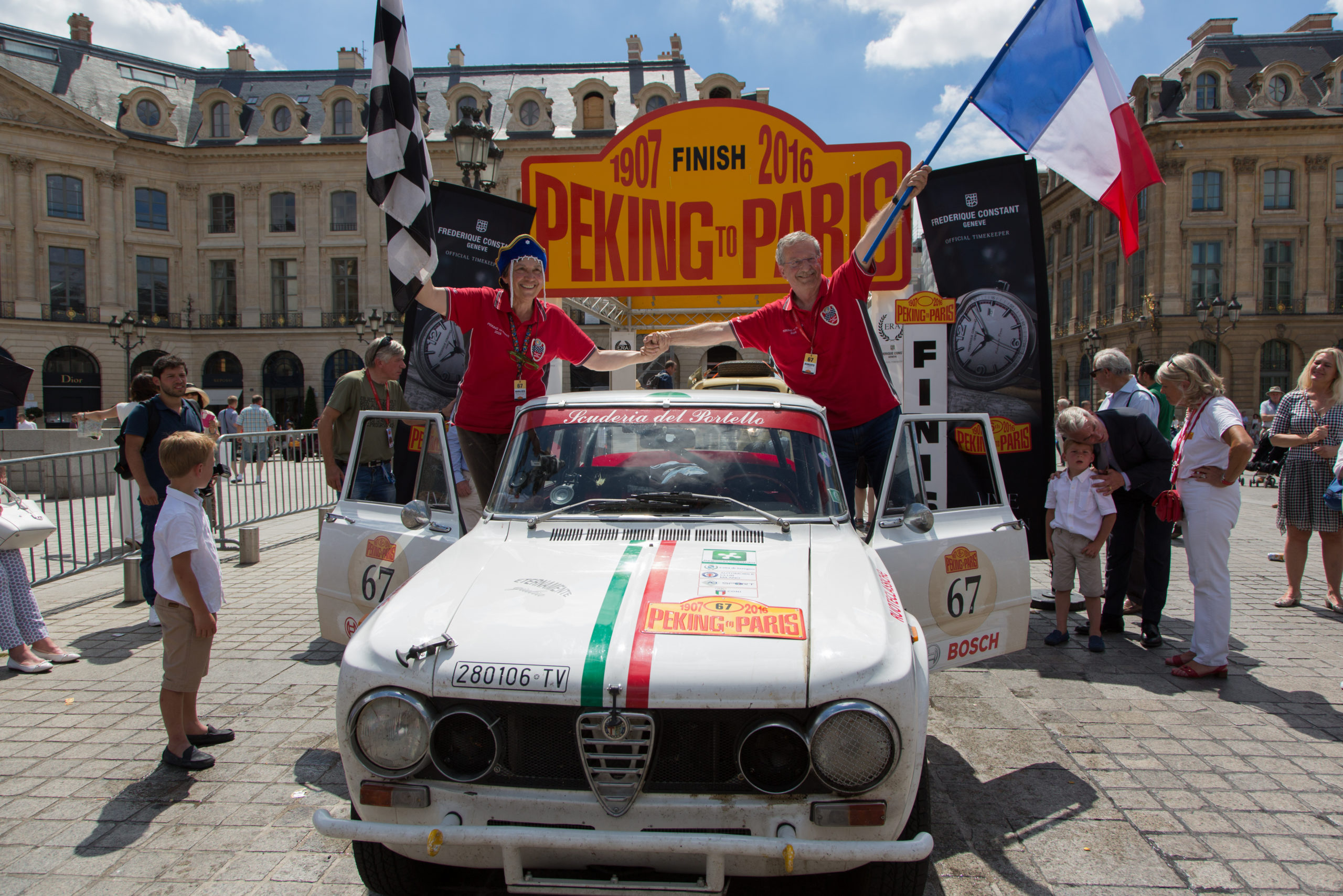 GIULIA 1300 TI CON MOTORE 1600 ELABORATA PER LA “PECHINO-PARIGI 2016”